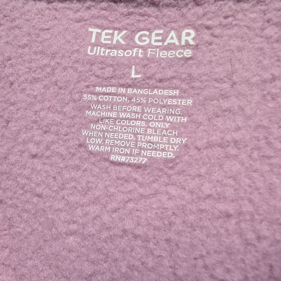 Tek Gear Ultrasoft Fleece Crewneck Sweatshirt Maiti Mauve, Size: L (EUC) - Picture 2 of 7